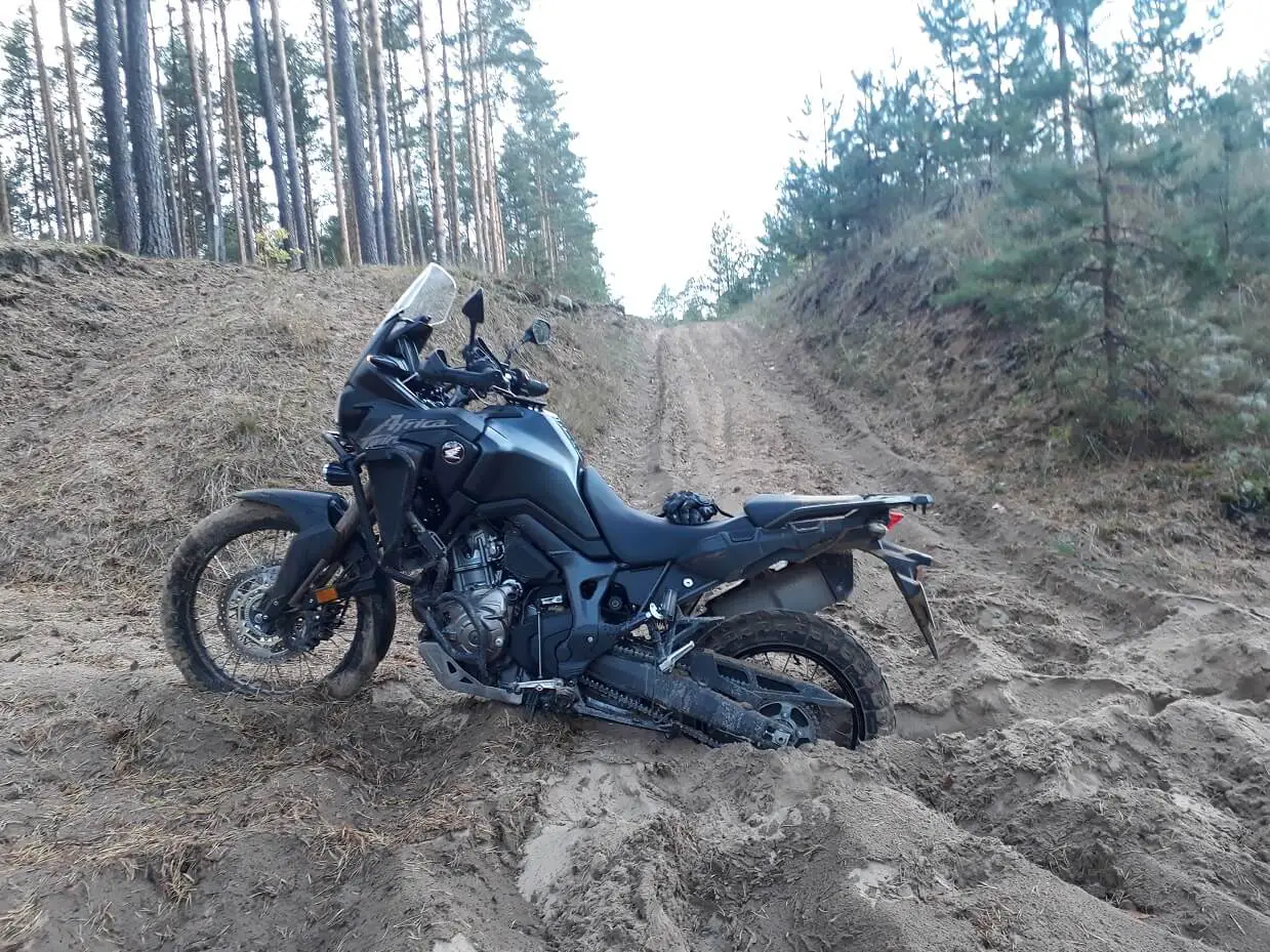 CRF1000 stuck in sand